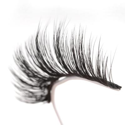 China Good quality multi-layer thick 5 pairs of eyelashes simulation eyelashes installed natural curl distorted false eyelashes for sale