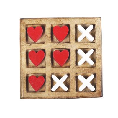 China OEM Wooden Classic Tic Tac Toe Naughts and Cross Family Games Gifts Home Decor for sale