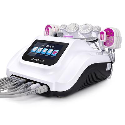 China Weight Loss S Shape Cavitation Machine 30k RF Radio Frequency 8pcs Lipo Laser Pads Cellulite Reduction Beauty Equipment for sale