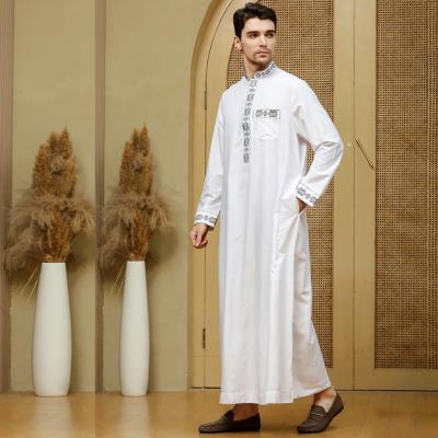 China Wholesale Modest Muslimah Styling LSMN009 Islamic Robes For Men Muslim Abaya Dubai Dress for sale