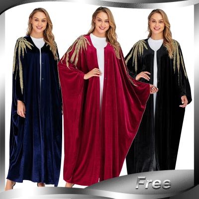 China Modest Muslimah Styling Cm 123 High Quality Long Sleeve Robe Abaya Muslim Dresses Dubai Dress for sale