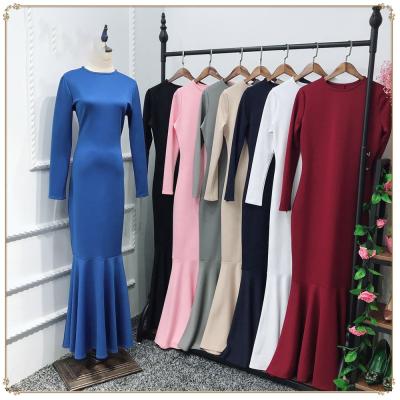 China Modest Muslimah Styling Dresses LSM121 Abaya Long Sleeves Muslim Mermaid African Islamic Clothing for sale