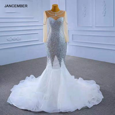 China 2021 New Design Anti-Static Women Jancember RSM67328 Luxury Trumpet Wedding Dress for sale