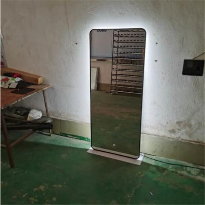 China Hot Sale Eco-friendly Full Body Mirror Dressing Room Decoration Floor Standing Mirror With Full Body Lights for sale