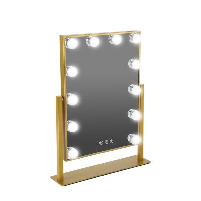 China 2021 hot lit products hollywood dressing table mirror with lights bedroom mirror for sale