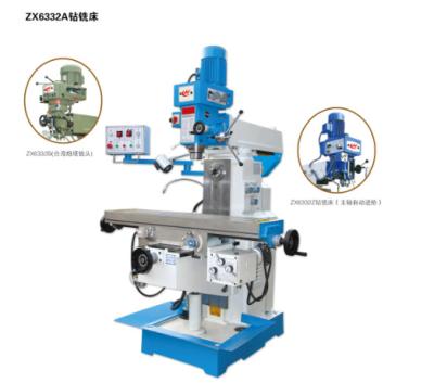 China High precision drilling and milling machine with Taiwan turret ZX6332B for sale