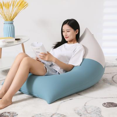 China Other) 2021 Bean Bag Chair Soft (Spandex Adjustable Bean Bag Chair Material Cover For Adult Triangle Bean Bag Chair for sale