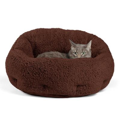 China FACTORY FBA ONE STOP SOLUTIONS Breathable PV Velvet Pet Bed With PP Cotton Filling for sale