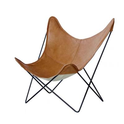 China Luxury Foldable Butterfly Folding Chair Beach Chairs Leather Butterfly Chair In Europe And America Folding for sale