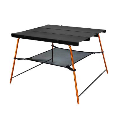 China Removable Lightweight Aluminum Frame Cloth Cover Travel Camping Moon Material Portable Indoor Outdoor Folding Table for sale