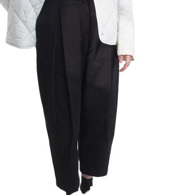 China New Arrival EVERGLOW-AW22 Heavy Cotton Breathable With Brushed Finish Warm Grip Front Side Pockets Wide Leg Pants for sale