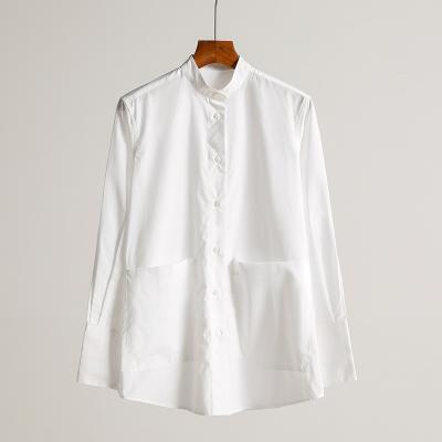 China Breathable EVERGLOW-100% Supima Cotton York Ladies Blouse in Optic White for sale