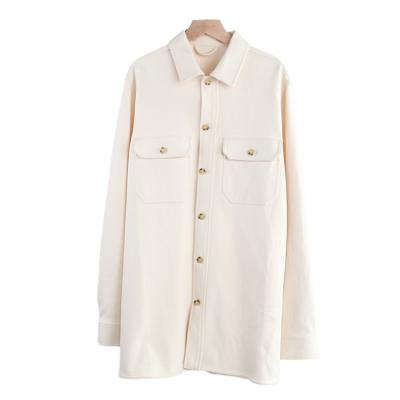 China EVERGLOW-women's oversized jacket shirt ladies breathable cotton lay fabric premuin coat for sale