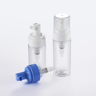 China Cosmetic Custom Foam Pump 42/400 With Clip Plastic Square Refillable Hand Wash Foaming Pump Bottles for sale