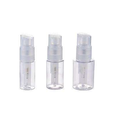 China Cosmetic Hot Selling Glitter Powder 60ml Transparent Plastic Dry Powder Spray Bottle for sale