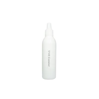 China LDPE Round Boston Shoulder Serum Cosmetic Plastic Bottle With Inner Plug And Thread Screw Cap, Eye Tight Dropper Bottle (HCS Series) for sale