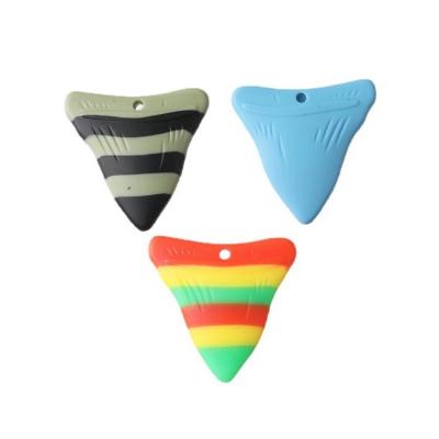 China Toy Wholesale Soft Baby Teether Shark Teeth Silicone Food Grade Toys BPA Free Sensory Soft Teether Chew For Baby for sale