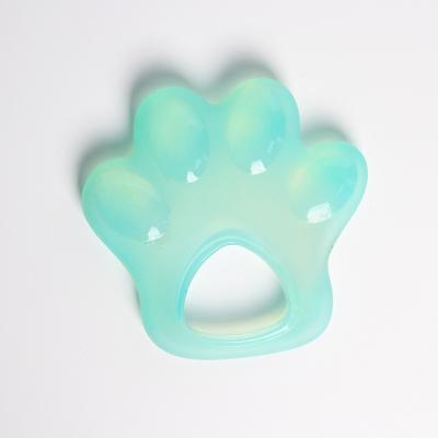 China Toy Wholesale Foot Silicone Baby Teether Food Grade Soft Toys BPA Free Sensory Soft Teether Chew For Baby for sale