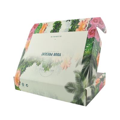 China Recycled Packaging Materials China Manufacturer Cosmetic Paper Corrugated Box With Print for sale