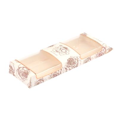 China Recycled Packaging Materials Makeup Brush Paper Box With Transparent PVC Window for sale