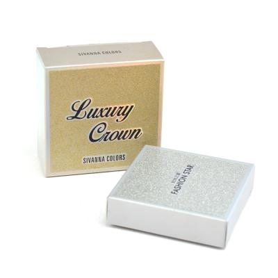 China Recycled Materials Golden Print Crafted Cardboard Paper Box For Cosmetic Packaging for sale