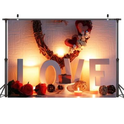 China Original price romantic camera props valentines day personality photo photography background cloth for sale