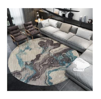 China modern polyester personalized 3d round custom printed rug for sale