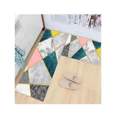 China 2021 hot selling washable 3d printed polyester carpet for kitchen for sale