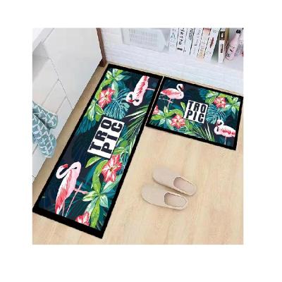 China Custom Printing Washable Non Slip Floor Mat Kitchen Rug Runner for sale