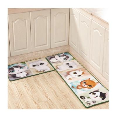 China Custom Printing Modern Non Slip Earth Rug Kitchen Rug Washable Runner for sale