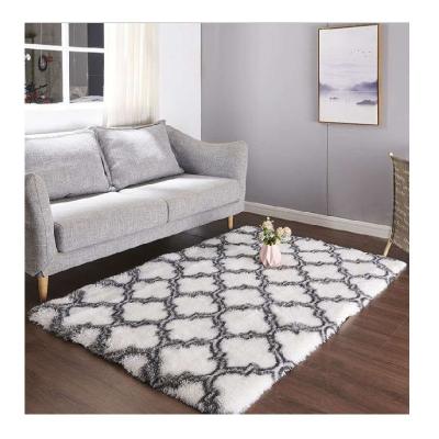 China Large Washable Soft Indoor Modern Area Rugs Shaggy Patterned Fluffy Carpets Suitable for Living Room and Bedroom for sale