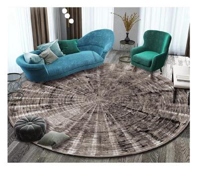 China Chinese European and American style anti slip polyester around luxury 3d printed carpet for living room for sale