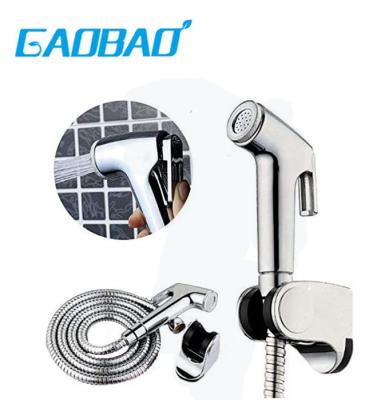 China Without Switch Bathroom ABS Bidet Toilet Spray Shower Spray Gun Handheld Shattaf Kit with Bracket Holder and 1.2m Hose for sale