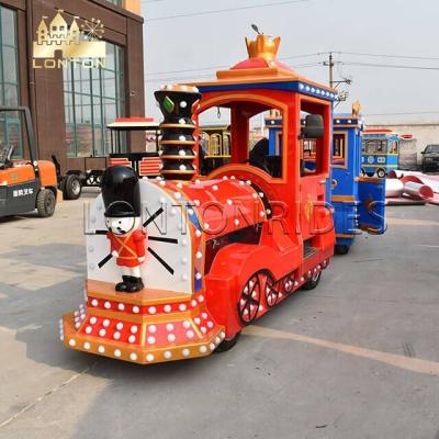 China Amusement Park Classic Kids Electric Train Medium Trackless Train For Park Kiddie Fun Rides Train for sale