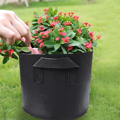 China Recyclable Happy multifunctional handle nursery round plant made bags for sale