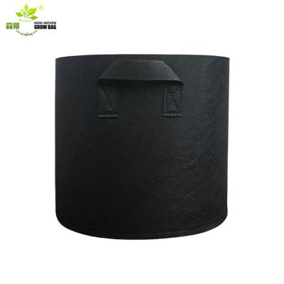 China High Quality Recyclable 3 Gallon 5 Gallon 7 Gallon Customized 100 Gallon Black Cloth Pot Flower Vegetable Plants Nursery Grow Bag for sale