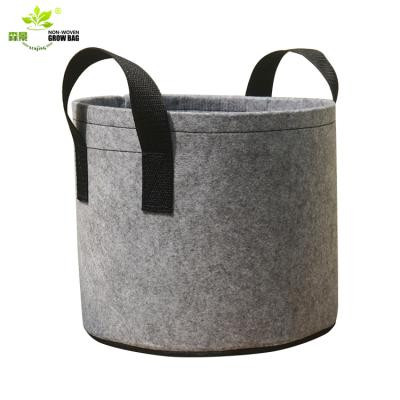 China Eco-friendly / UV resistance hot selling 12 inch 2 gallon fabric pots garden soil bags growing bag for vegetable for sale