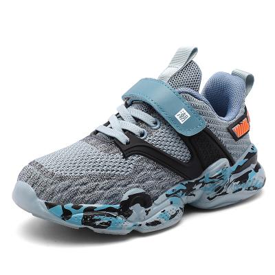 China New Arrival High Quality Soft Mesh Breathable Camouflage Children PU Breathable Sneakers for sale