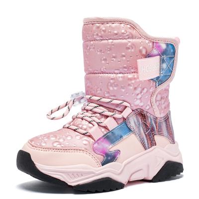 China New Winter Girls' Shoes Plush Warmth Student Leisure Cotton Non-slip Snow Boots Waterproof for sale