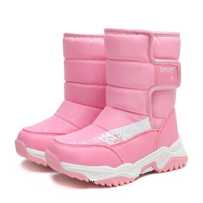 China New Winter Girls' Leisure Thickened Warm Children's Student Cotton Non-slip Shoes Waterproof Snow Boots for sale