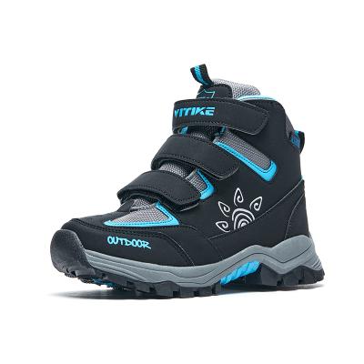 China Children's Shoes Waterproof Wolf Claw Non-slip Warm Boy High Top Thermal Winter Hiking Shoes for sale