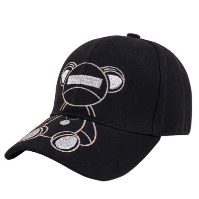 China JOINT Korean Cute Embroidery Hat Summer New Arrival Bear Baseball Cap Breathable Sports Hat for sale