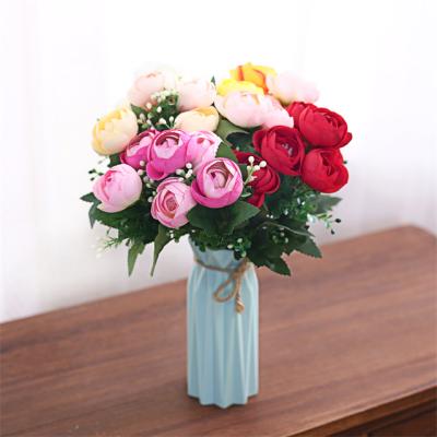 China Hot Selling High Quality Artificial Flowers Wedding Decoration Fake Flowers For Funeral Wreaths for sale