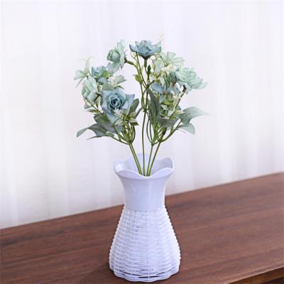 China Wedding Decoration Manufacturers Direct Selling Plastic Artificial Rose Fake Flower For Wedding Centerpieces Decoration for sale