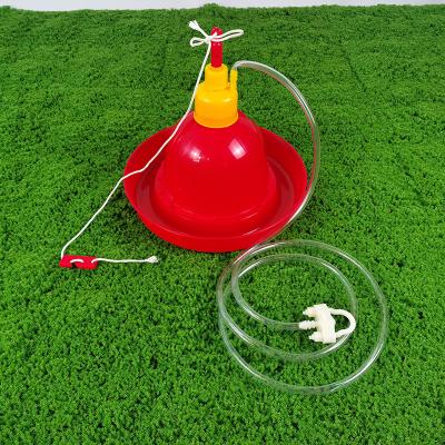 China 37.5cm X 36.5cm Cylindrical Bird Watering Dispensers Cone Shape Plastic Anti Drip Watering for sale