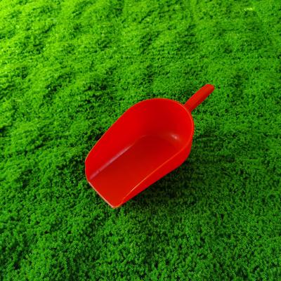 China Durability Orange Poultry Feeding Plastic Feeding Shovel Eco Friendly Scoop For Animals for sale