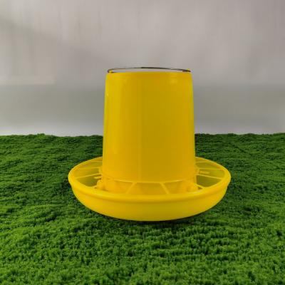 China hanging poultry feeder Standard Weight Yellow Poultry Fodder Container Bucket Split Feed Bucket for sale