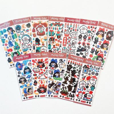 China Custom High Quality Waterproof Adhesive Decorative Sticker Kiss Cut Sticker Waterproof Sheet for sale