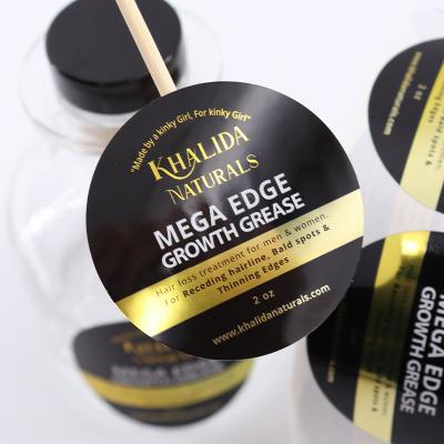 China waterproof no moq custom printed bottle label for vinyl packaging waterproof sticker printing roll packaging label gold foil sticker for sale