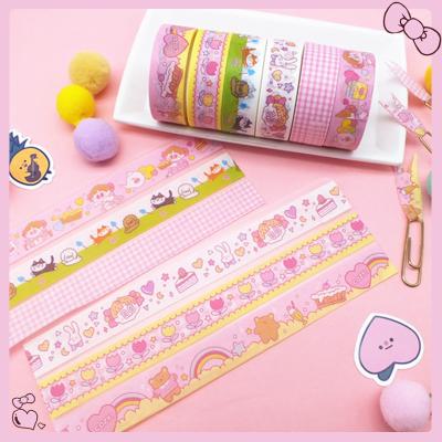 China OEM Waterproof Wholesale No Custom Pink Personalizada Washi Tape Decorative Moq Sticker Adhesive for sale